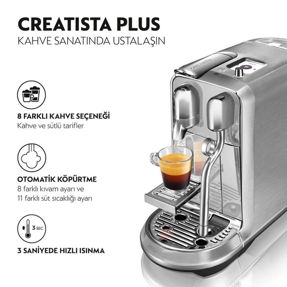 Nespresso J520 Creatista Plus Süt Çözümlü Kapsüllü Kahve Makinesi - 2