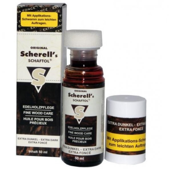Ballistol Scherells Schaftol Extra Dark 50 ml Süngerli - 1