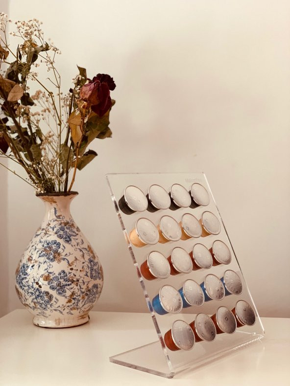 Makcoffee NESPRESSO KAPSÜL KAHVE STANDI AYAKLI 20 KAPASİTELİ NESPRESSO KAPSÜLÜ UYUMLU - 6