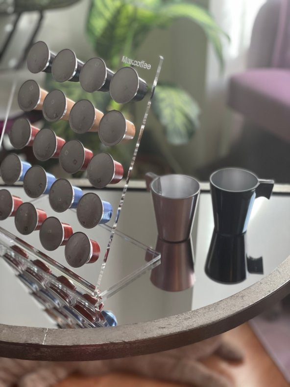 Makcoffee NESPRESSO KAPSÜL KAHVE STANDI AYAKLI 20 KAPASİTELİ NESPRESSO KAPSÜLÜ UYUMLU - 7