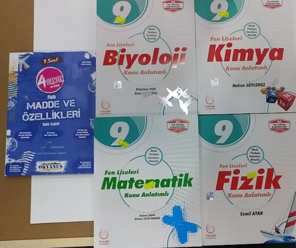 9.SINIF MATEMATİK, FİZİK, KİMYA, BİYOLOJİ KONU ANLATIMLI SORU BANKASI SETİ ( FASİKÜL EDİYELİ )