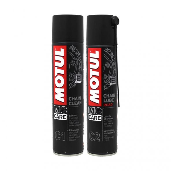 Motul C1 400 ML + C2 400 ML Zincir Bakım Seti