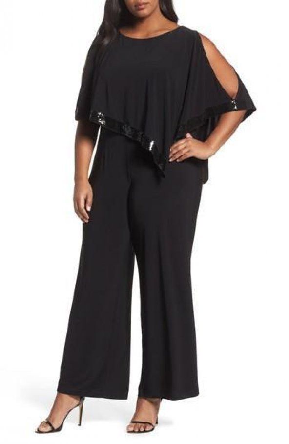 Siyah Mat Jersey Capelet Rahat KesimTulum - 2