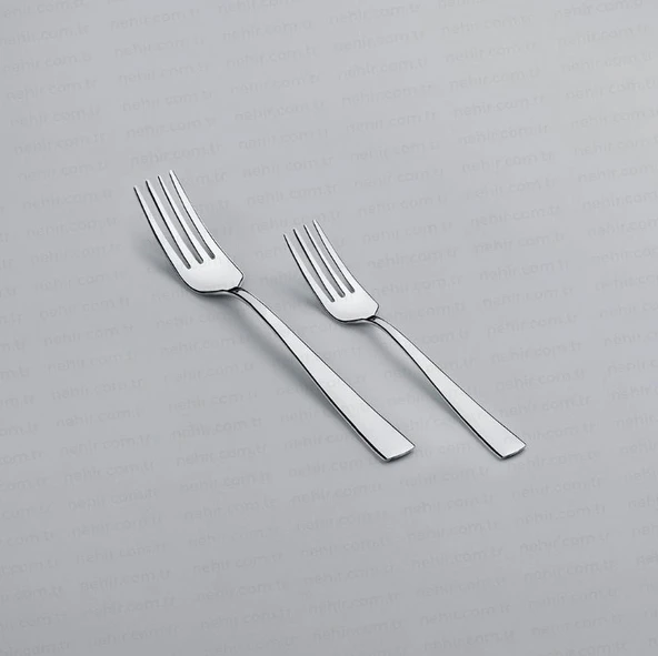 Nehir Deniz Sade 6 Kişilik 30 Parça Çatal Kaşık Takımı (Bıçaksız) - Resim 2