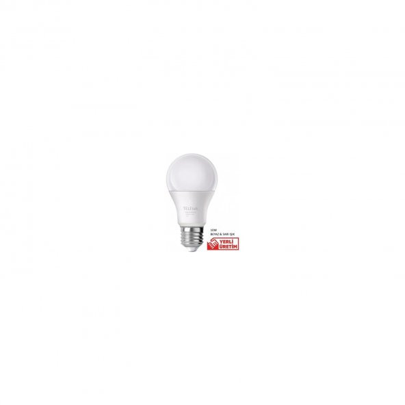 Teletek 10W 850 Lumen Enerji Tasaruflu Beyaz Işık LED Ampul 12LI Paket