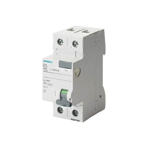 Siemens 5Sv4614-0 40A 300Ma 230V (Faz+Nötr) Kaçak Akım Koruma Rölesi