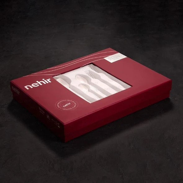 Nehir Deniz Sade 6 Kişilik 30 Parça Çatal Kaşık Takımı (Bıçaksız) - Resim 4