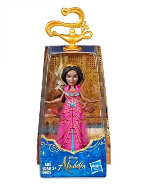 +3 Yaş Disney Aladdin Prenses Jasmine Pembe Kıyafetli Mini Figür E6562