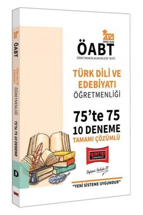 Yargı Yayınları 2021 ÖABT Türk Dili ve Edebiyatı Öğretmenliği 75’te 75 Tamamı Çözümlü 10 Deneme