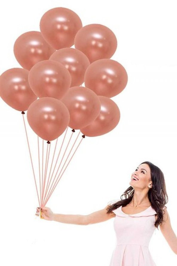 Rose Gold Metalik Balon 5 Li