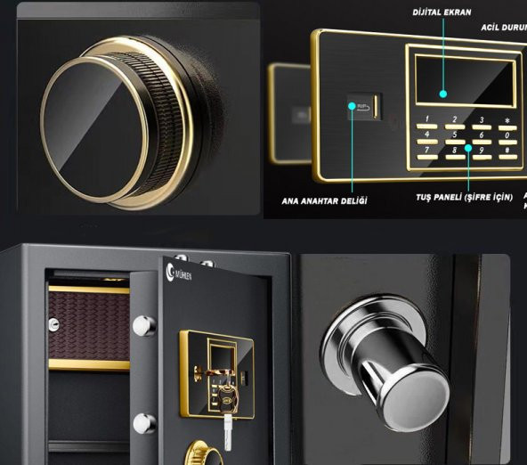 Mühlen Shutz 50T Çelik Kasa Para Kasası Değerli Eşya ve Mücevher Kasası - 4