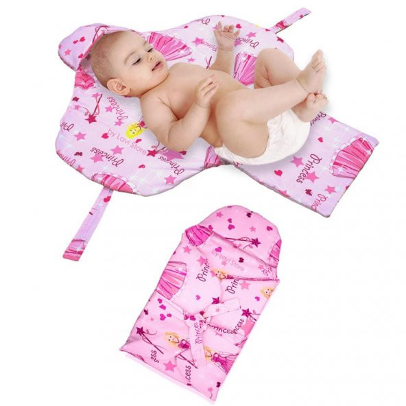 Bebek Bakım Örtüsü Alt Açma Bezi Minderi Pedi Örtüsü Ana Kucağı  I  Uyku Tulumu Pembe Renk