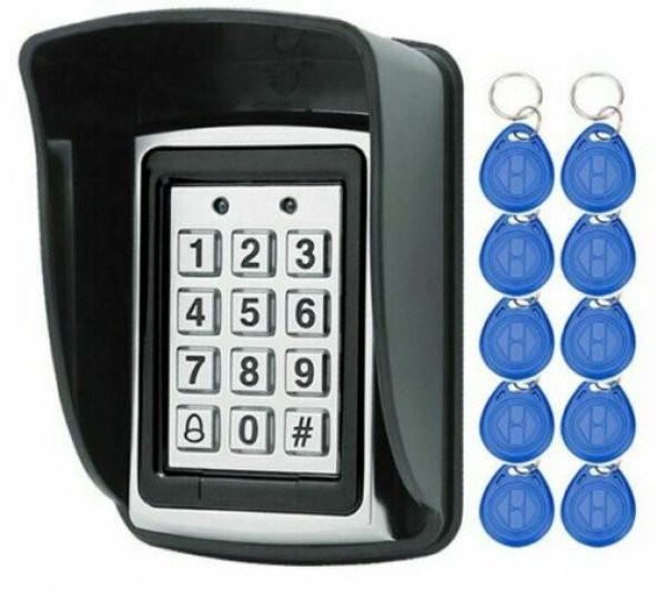 RFID Şifreli Kapı Kilidi -Metal Kasa Kartlı Geçiş Sistemi SET - 2
