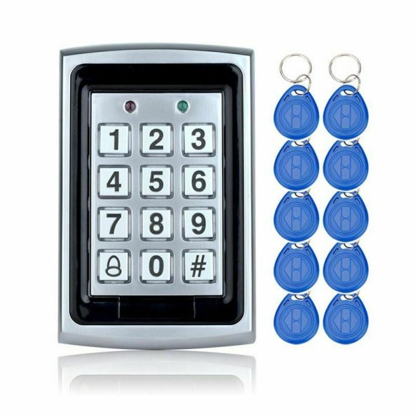 RFID Şifreli Kapı Kilidi -Metal Kasa Kartlı Geçiş Sistemi SET - 3