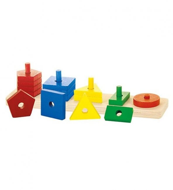 Hamaha Wooden Toys Ahşap Eğitici Ve Sağlıklı Ahşap Geometrik Şekiller Eğitici Oyuncak