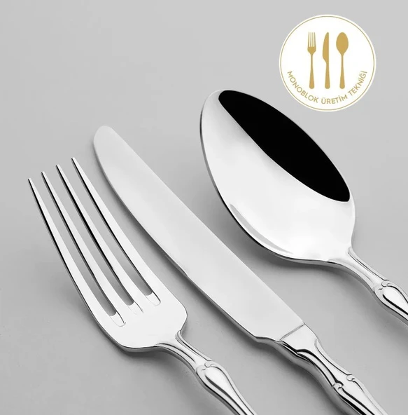 Nehir Adriana Sade 72 Parça Büyük Aile Takımı - Resim 2