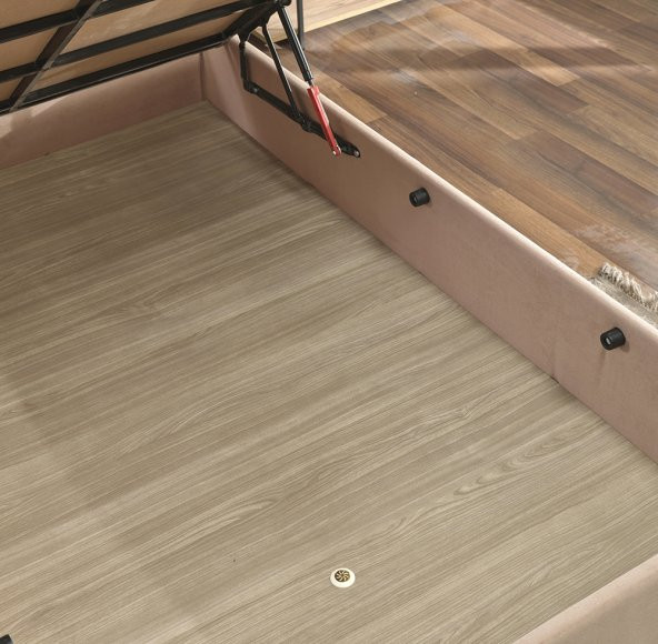 Niron Rama Baza ve Başlık Seti 180x200 cm Çift Kişilik Sütlü Kahve Kumaş Baza ve Başlığı Soho Kumaş - 10