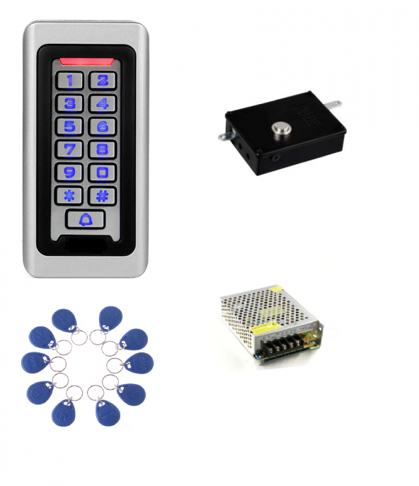 RFID Şifreli Kapı Kilidi Su Geçirmez-Kapı Otomatı SET