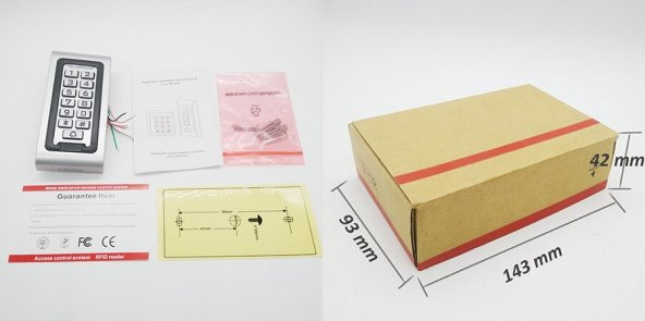 RFID Şifreli Kapı Kilidi Su Geçirmez-Kapı Otomatı SET - Resim 10