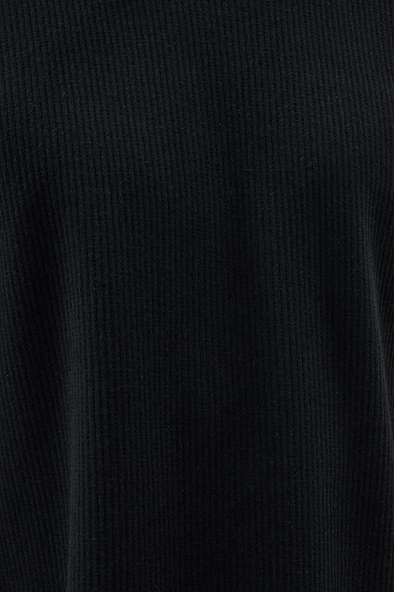 Koton Oversize Kazak Bisiklet Yaka Dokulu Dikiş Detaylı Pamuk Karışımlı - 6