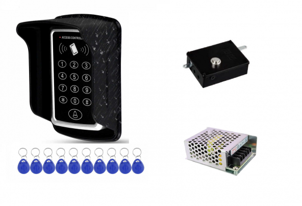 RFID Şifreli Kapı Kilidi -Kartlı Geçiş Kontrol Sistemi