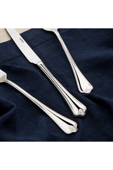 Nehir Fulya 12 Adet Sade Yemek Çatal - Resim 4