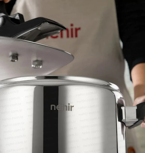 Nehir Silver Trend 8 Litre Klasik Düdüklü Tencere Siyah - 2