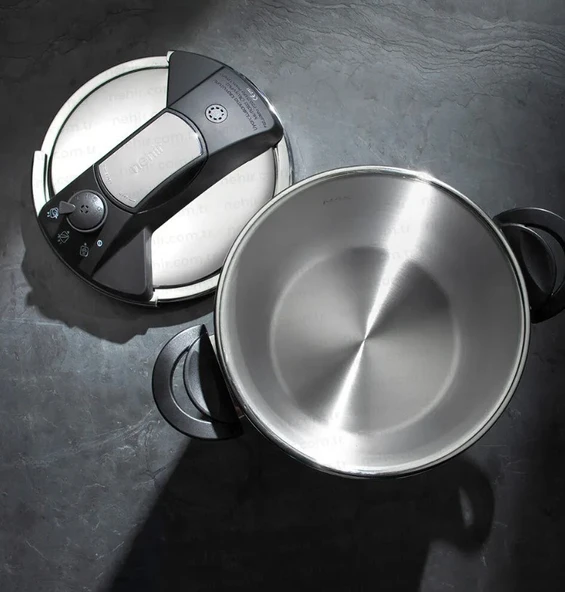 Nehir Silver Matik 5 Lt Düdüklü Tencere - Resim 2