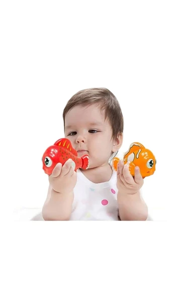 11 cm Sürtmeli Renkli Balık - Bebeğinizin Yeni Oyun Arkadaşı! - 3