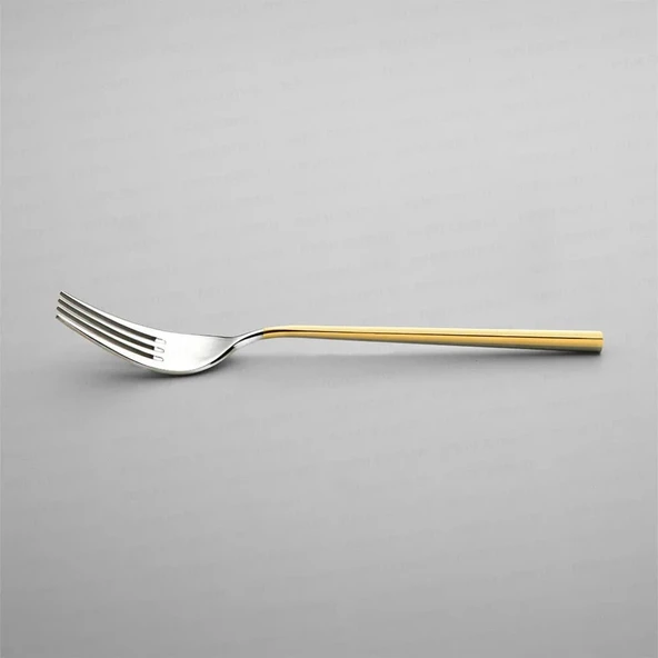 Nehir Gloria Altın Sade 6 Kişilik 36 Parça Çatal Kaşık Bıçak Takımı - Resim 6