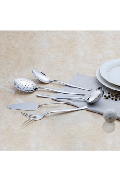 Nehir Zarif Sade 89 Parça Karton Kutulu Çatal Kaşık Bıçak Takımı - Resim 4