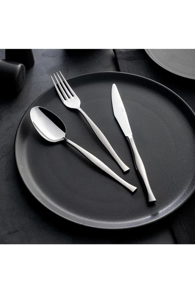 Nehir Zarif Sade 89 Parça Karton Kutulu Çatal Kaşık Bıçak Takımı ürün görseli 1