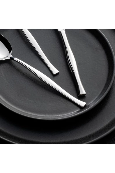 Nehir Zarif Sade 89 Parça Karton Kutulu Çatal Kaşık Bıçak Takımı - Resim 3