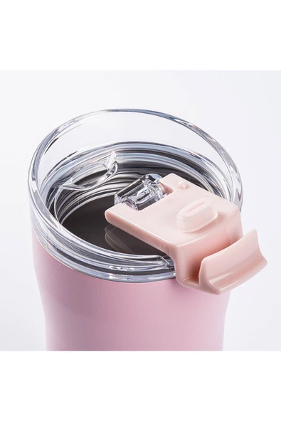 Tantitoni 024-01-PEMBE ÇİFT KATMANLI PASLANMAZ ÇELİK TERMOS BARDAK 350ML - 2