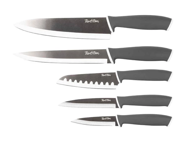 Tantitoni 5li Füme Santoku Bıçak Seti