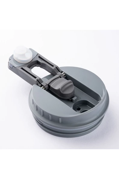 Tantitoni 024-01-GRİ 2 KAPAKLI ÇİFT KATMANLI PİPETLİ TERMOS BARDAK 530ML - 2