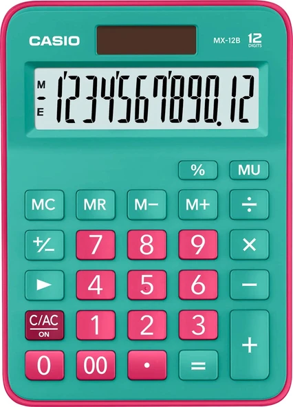Casio MX-12B-GNRD 12 Haneli Masaüstü Hesap Makinesi - 2