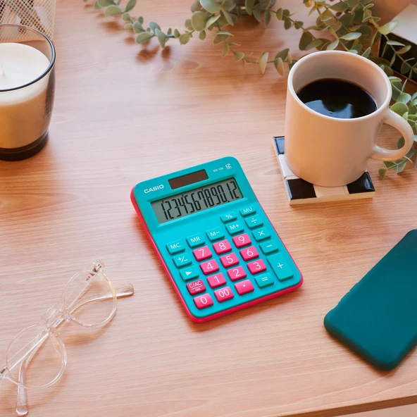 Casio MX-12B-GNRD 12 Haneli Masaüstü Hesap Makinesi - 5