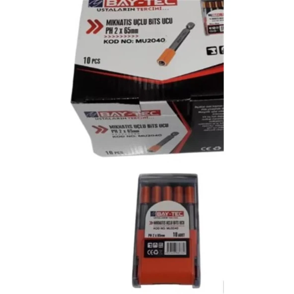 BAY-TEC MIKNATIS UÇLU BİTS UCU PH2X65 MM MU2040