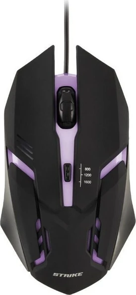 Rgb Kablolu Gaming Mouse Siyah Oyuncu Mouse - 1