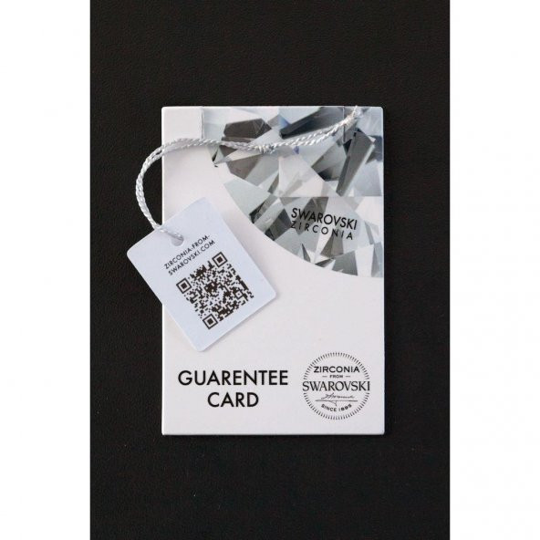 Gümüş Swarovski Taşlı Tek Taş Kalp Kolye Sertifikalı Qr Kod - 2