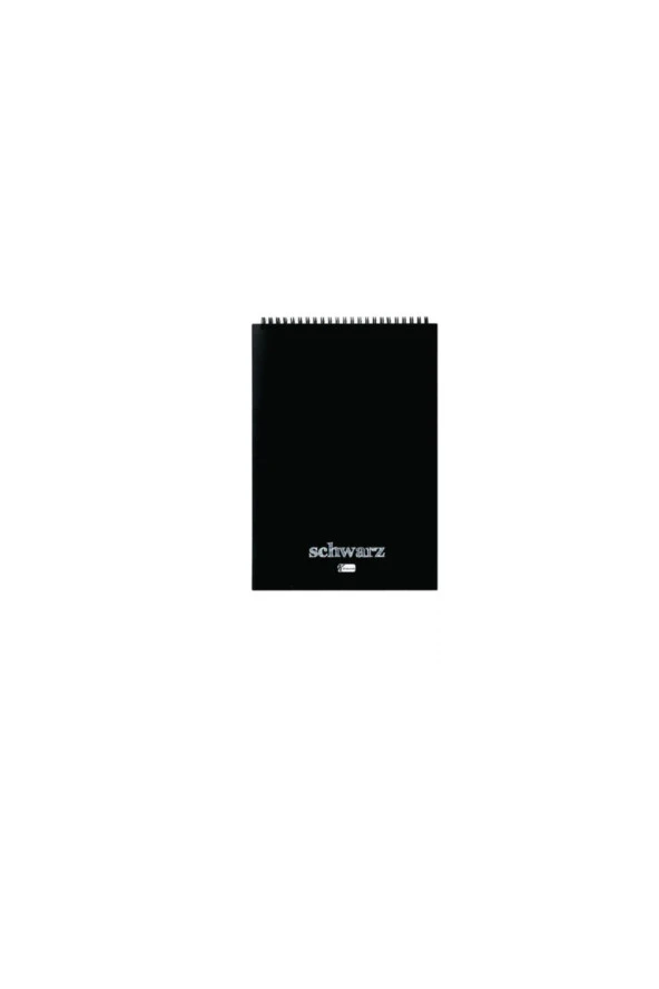 Keskin Color Spiralli Defter Plastik Kapak Siyah Zemin 60 YP A6 350550-99