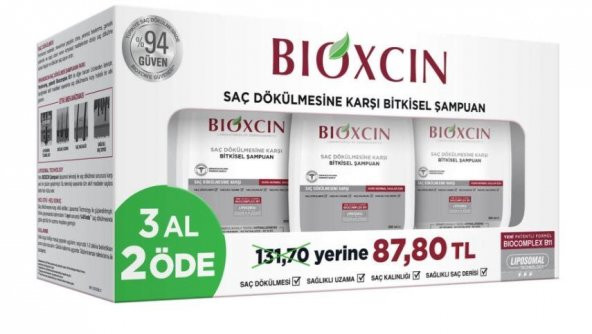 Bioxcin Klasik Serisi Yağlı Saçlar 300 ml 3 Al 2 Öde Şampuan