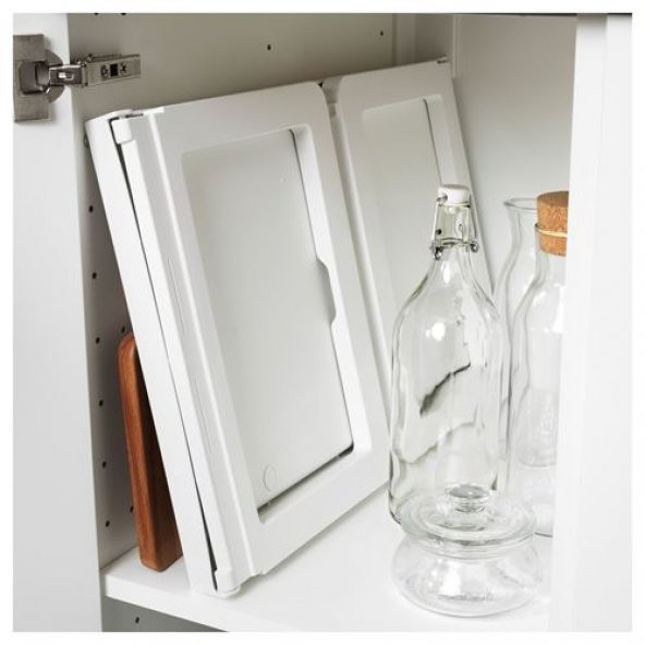 IKEA KLIPSK 56x36x26 CM YATAK KOLTUK TEPSİSİ BEYAZ KATLANABİLİR AYAKLAR - 3