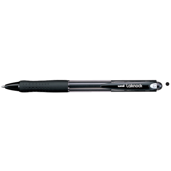 Uni-Ball Tükenmez Kalem Laknock Medium 1.0 MM Mekanik Bilye Uç Siyah SN-100