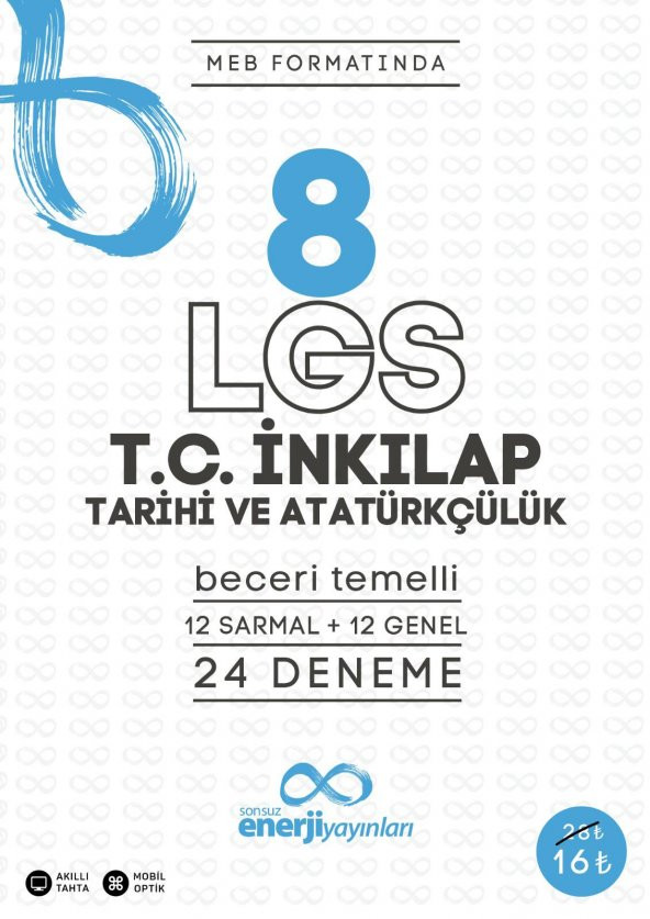 SONSUZ ENERJİ YAYINLARI LGS T.C. İNKILAP TARİHİ 24 DENEME