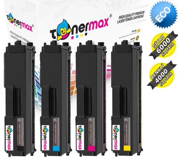 Brother DCP-L8410CDW Muadil Toner Takım / TN461 / TN466