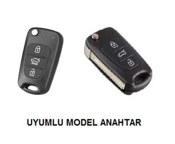 Hyundai Accent Era i20 i30 Elentra Silikon Anahtar Kılıfı - 2
