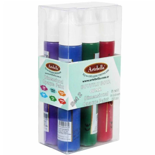 Artebella Boyutlu Boya Opak 30 CC 6 Lı Set 2 - Resim 2
