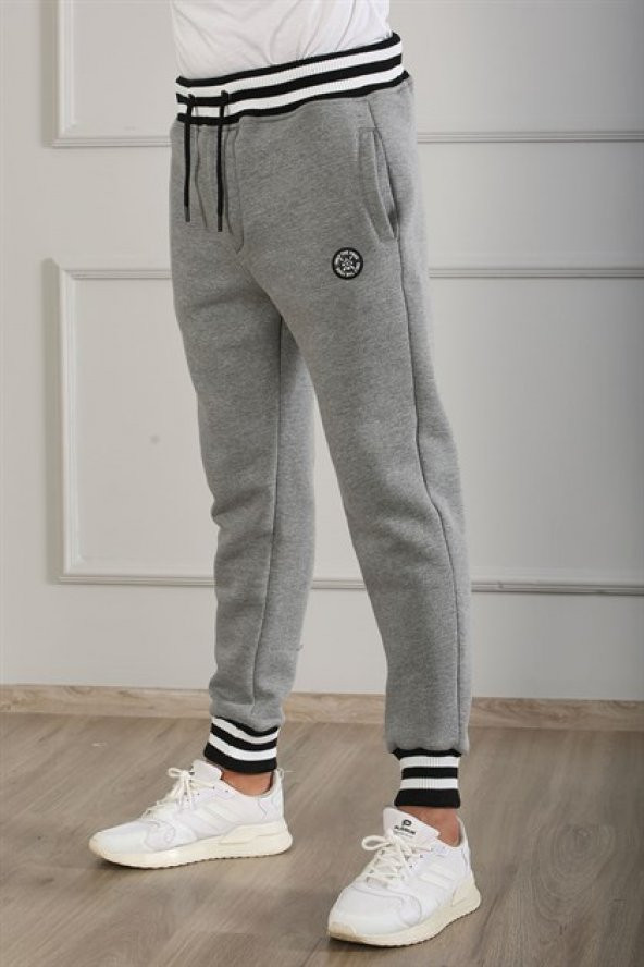 Madmext Basic Gri Erkek Eşofman 9443 - 7